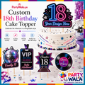 Custom 18th Birthday Cake Topper | Party Wala