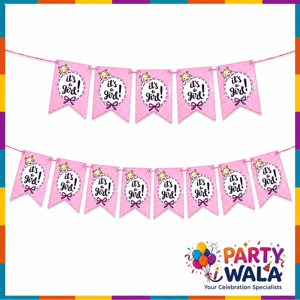 It's a Girl Banner - Baby Shower Decoration