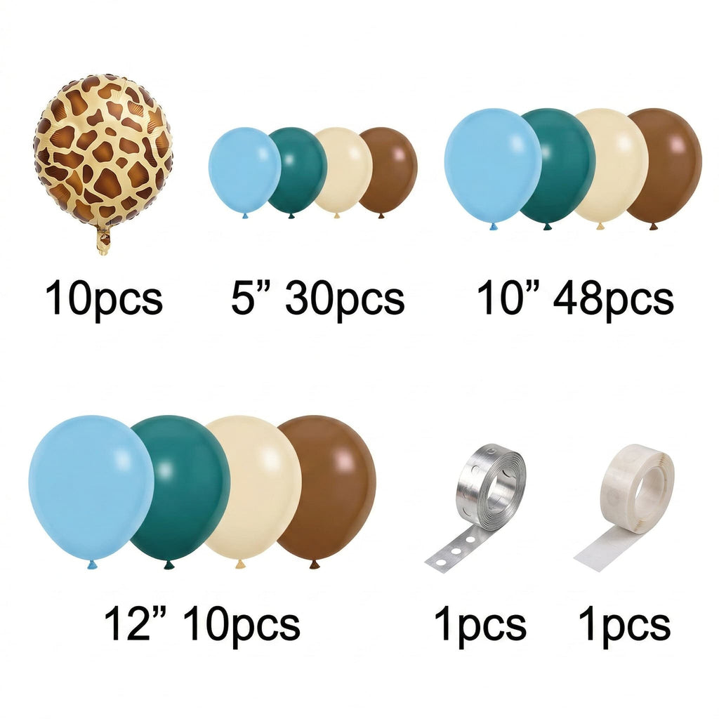 100-PCS Jungle-Themed Balloon Garland Arch For Birthday And Party Celebrations Item:P-1095