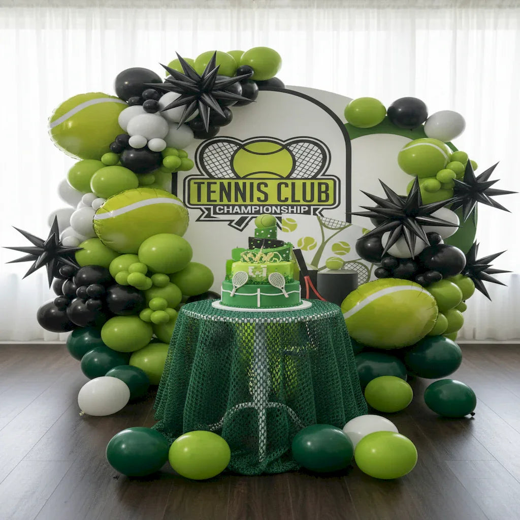 Tennis Theme Birthday Balloon Arch Kit (100 Pcs) - Party Wala