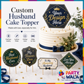 Custom Husband Cake Topper | Party Wala
