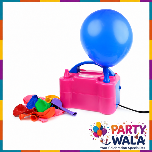 73005 Electric Balloon Blower Pump Dual Nozzle 220V 600W For Birthdays, Celebration and Parties Decoration