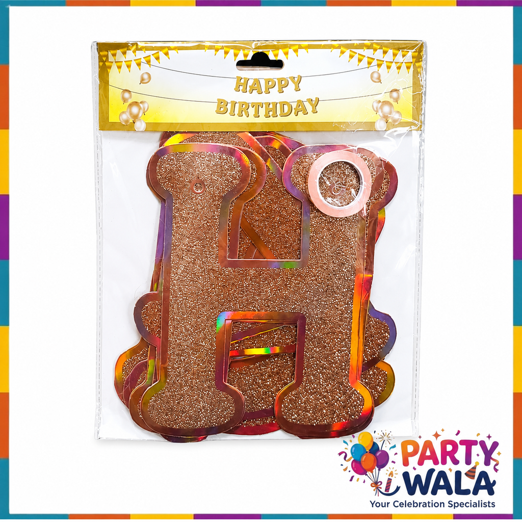 Glitter Birthday Banners