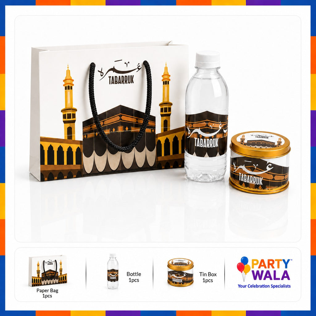Islamic Favor Umrah Tabarruk Set with 250g Tin Box