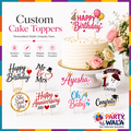 Custom Romantic Dinner Cake Topper