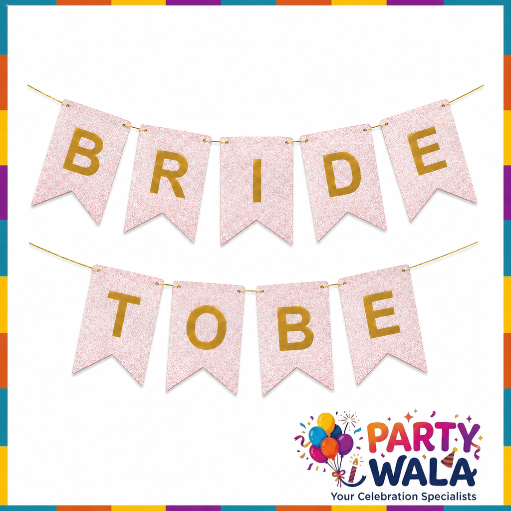 Bride To Be Glitter Banner - Bridal Shower Decoration