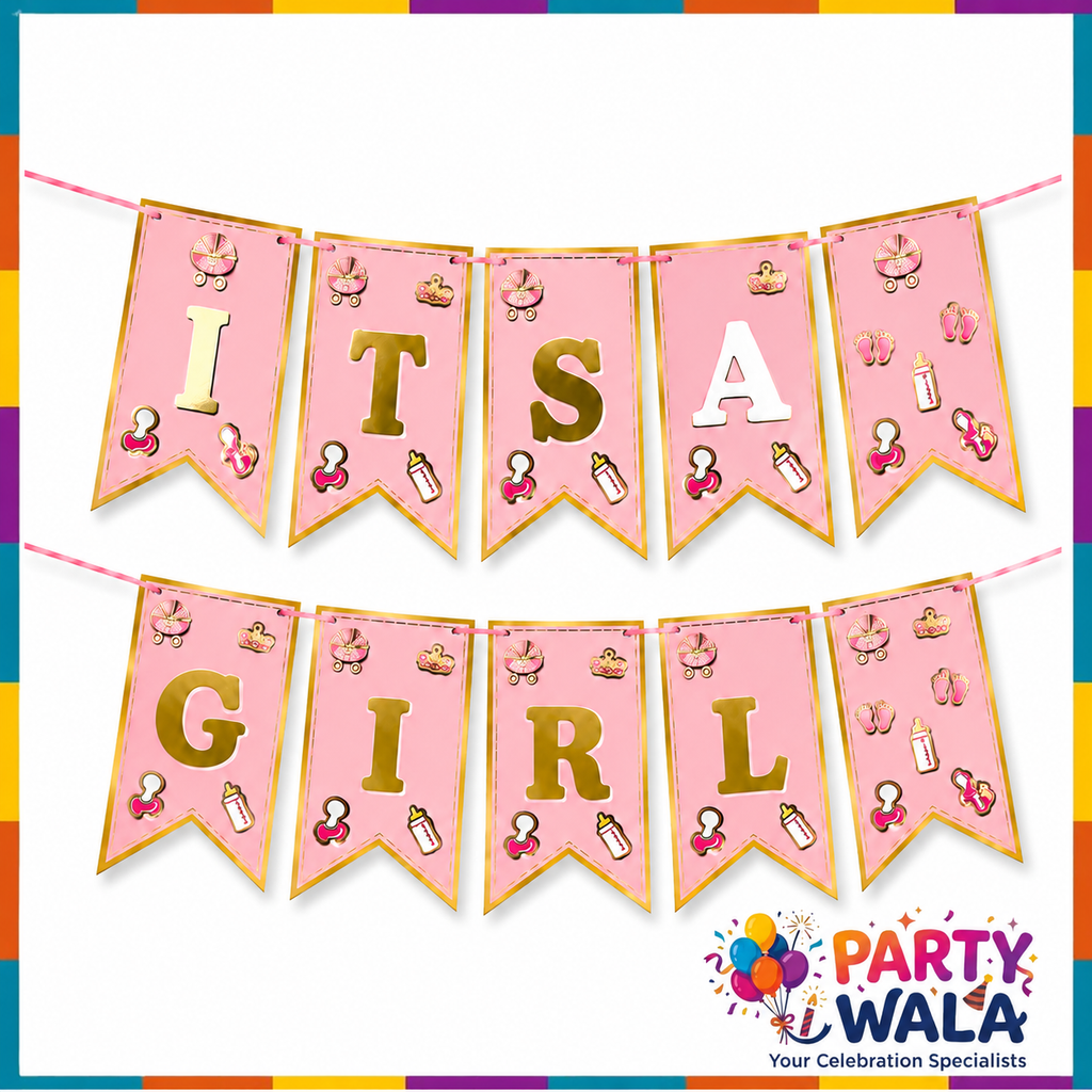 It's a Girl Banner - Baby Shower Decoration