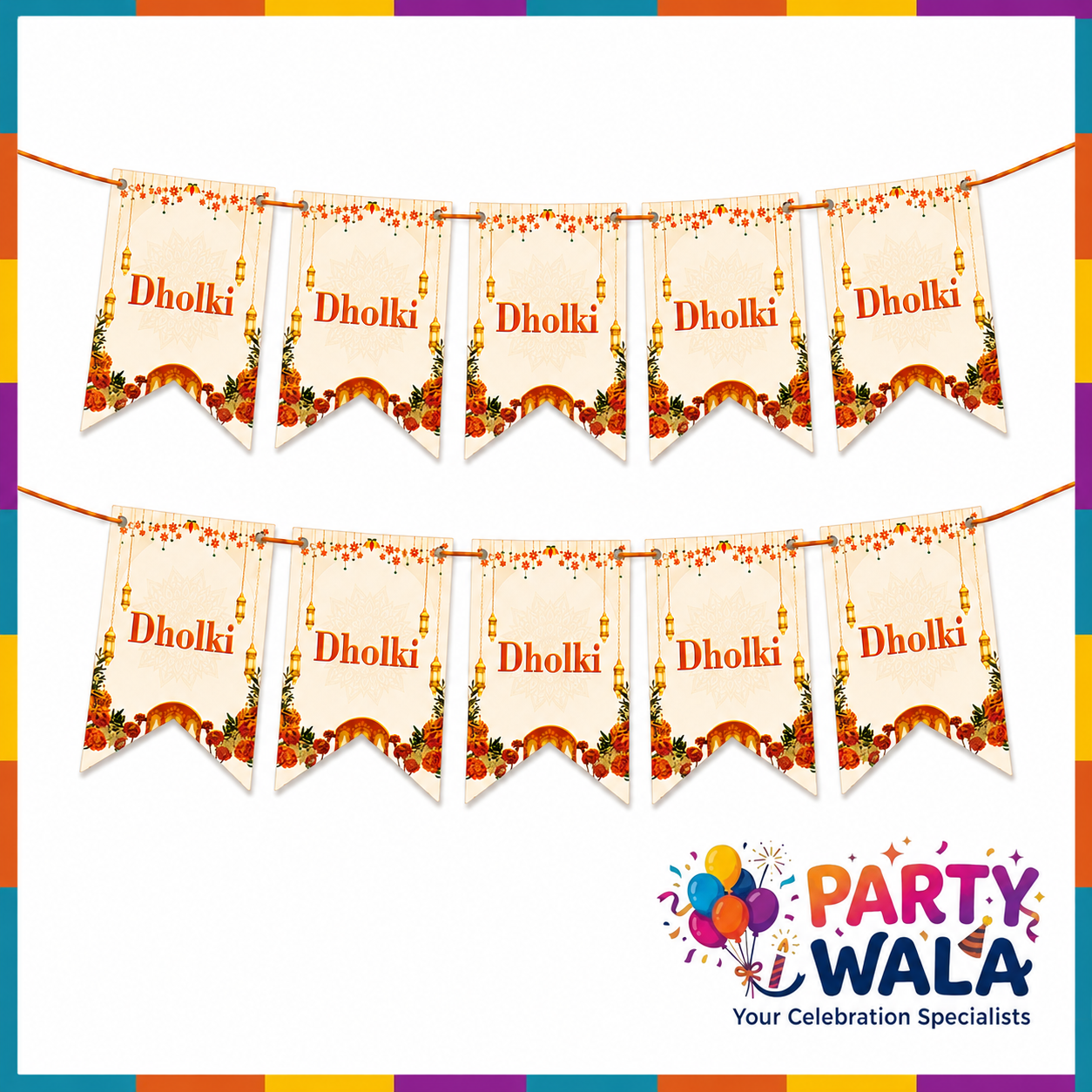 Dholki Banner - Party Decoration
