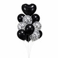 9pcs/Set Latex and Confetti Foil Balloons Set For Party Decorations