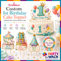 Custom 1st Birthday Cake Topper | Party Wala