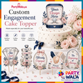 Custom Engagement Cake Topper | Party Wala