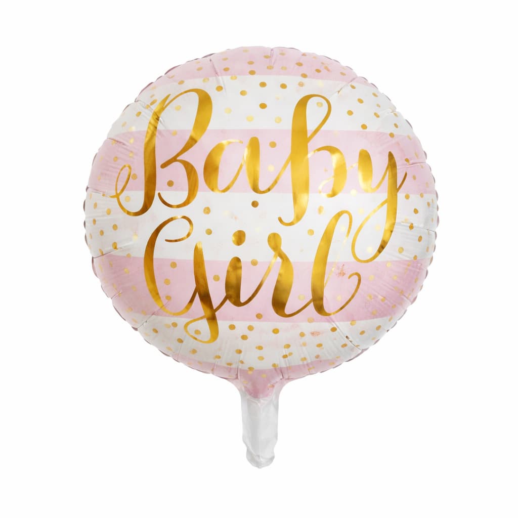 Baby Girl Themed Round foil Balloon For Baby Showers or "Happy Birthday" Celebrations
