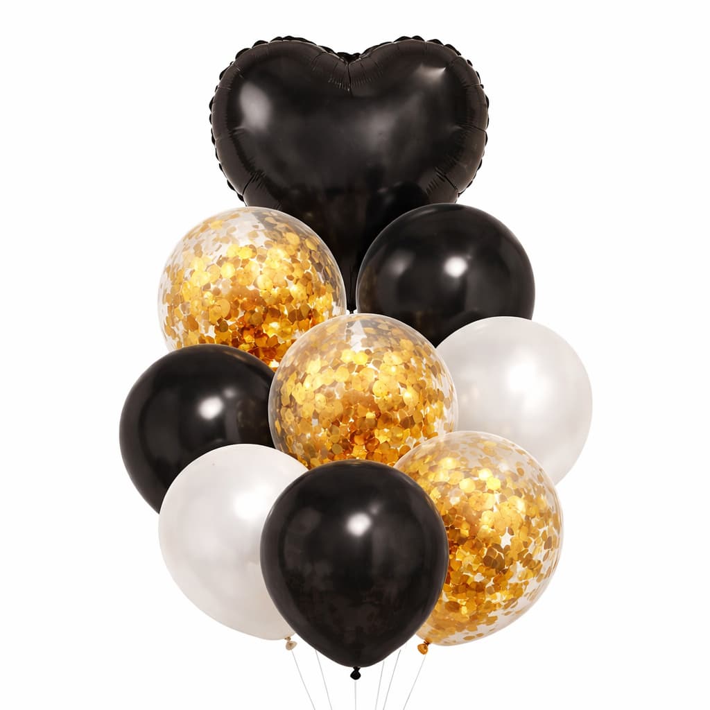 Latex Balloons with Confetti Filled Balloons for Party Decoration (11 pcs / set)