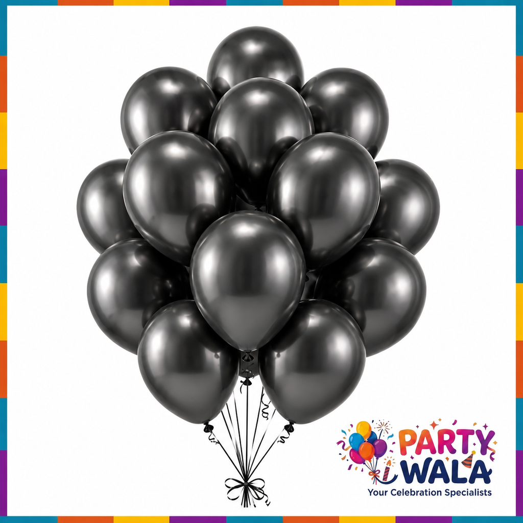 Metallic Balloons for Party Decoration (Pack of 10)  | Party Wala