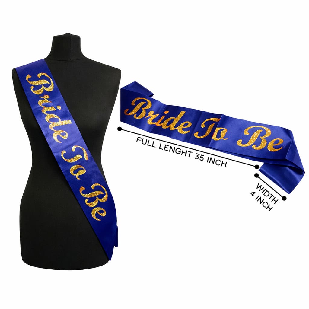 Birde To Be Shoulder Strap Hot Glitter Print For Pre-Wedding Celebration