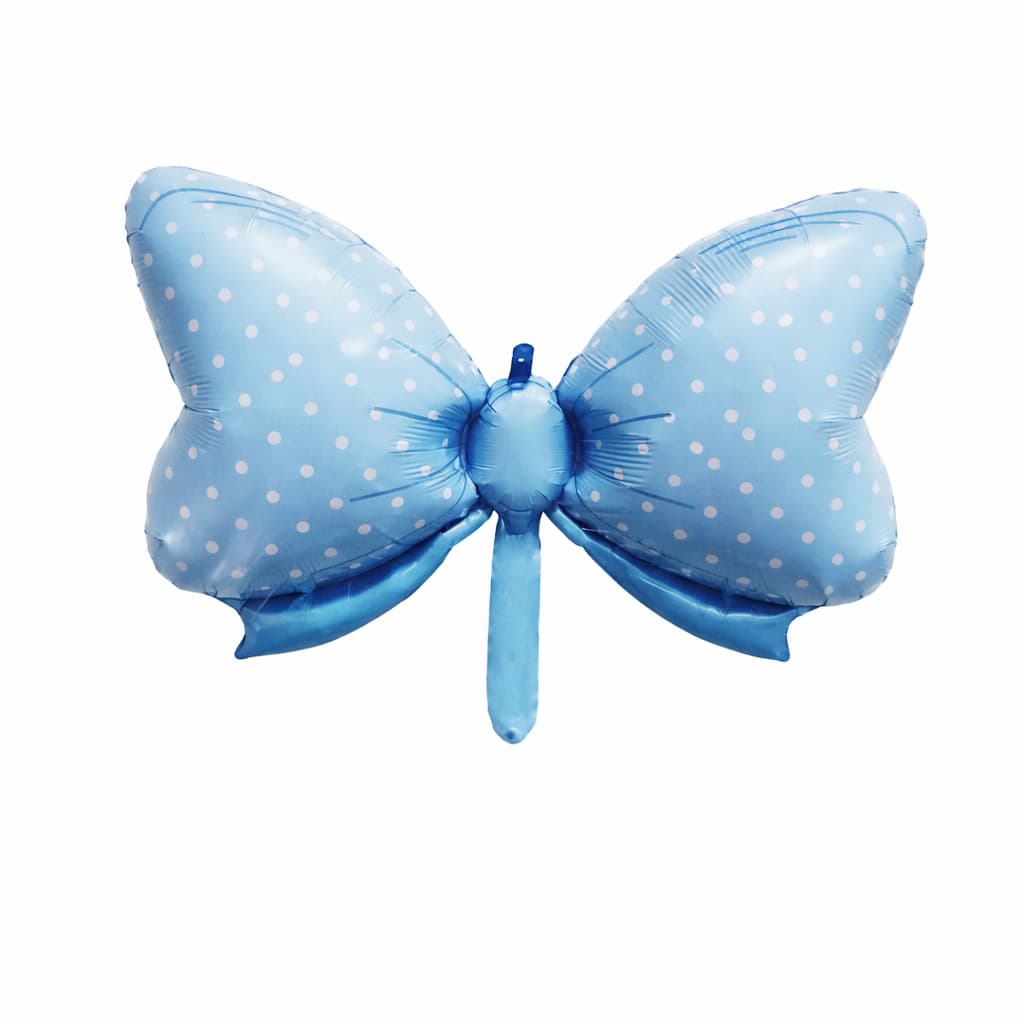 Blue Polka Dot BowKnot Foil Balloon