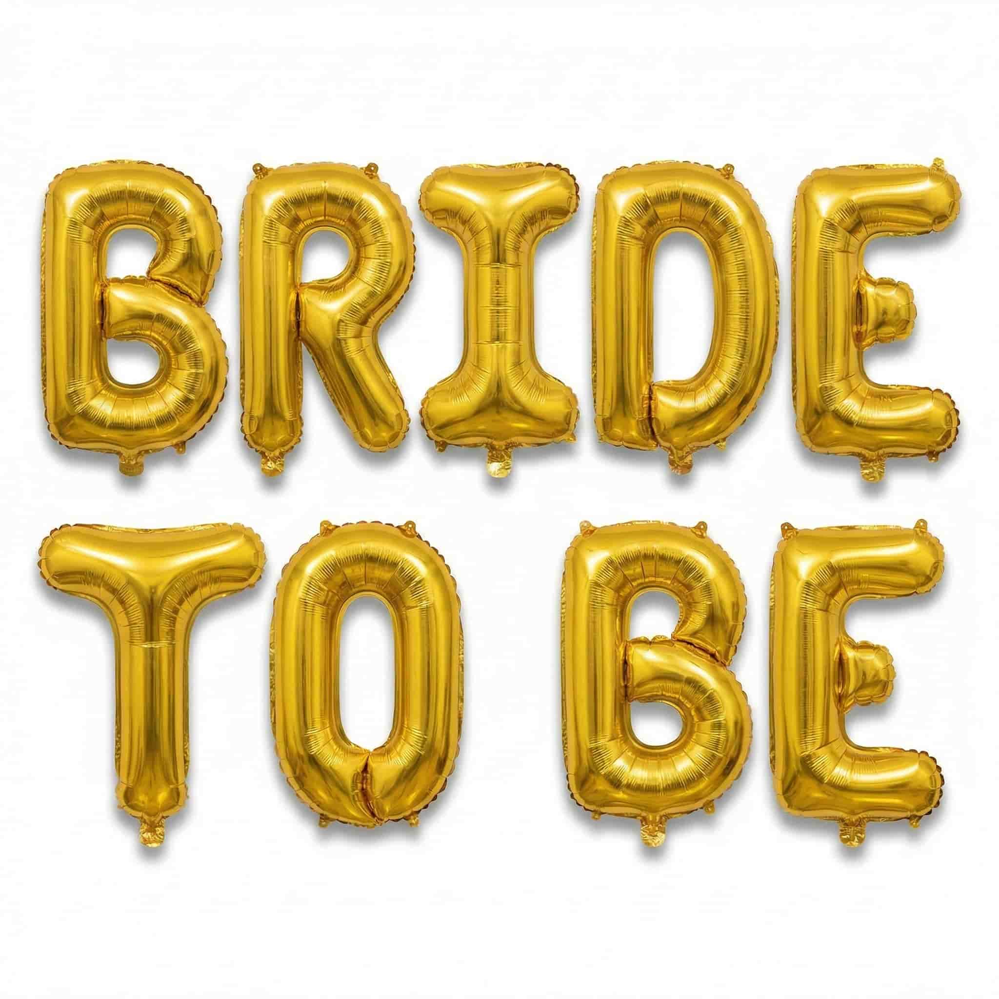 Bride To Be Foil Balloons Set for Bridal Shower Parties, Wedding Celebration Decoration