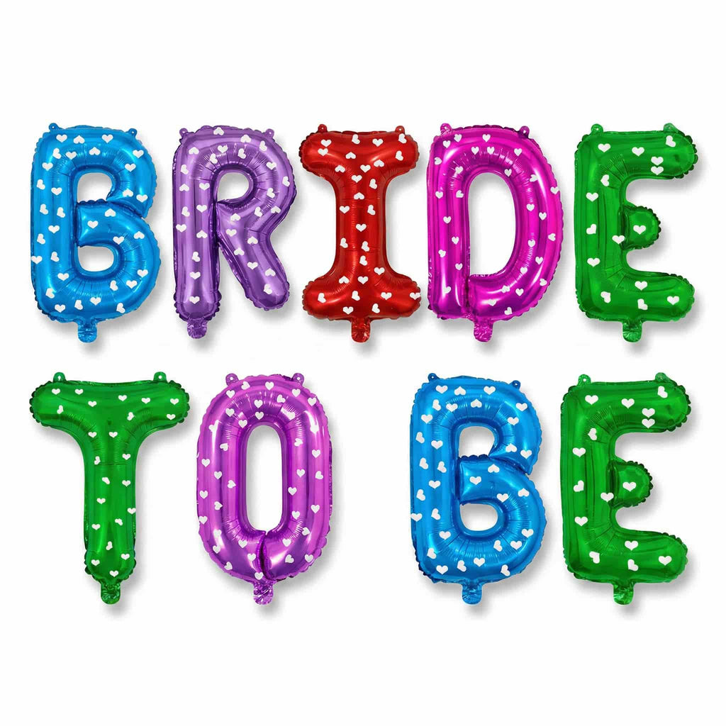 Bride To Be Foil Balloons Set for Bridal Shower Parties, Wedding Celebration Decoration