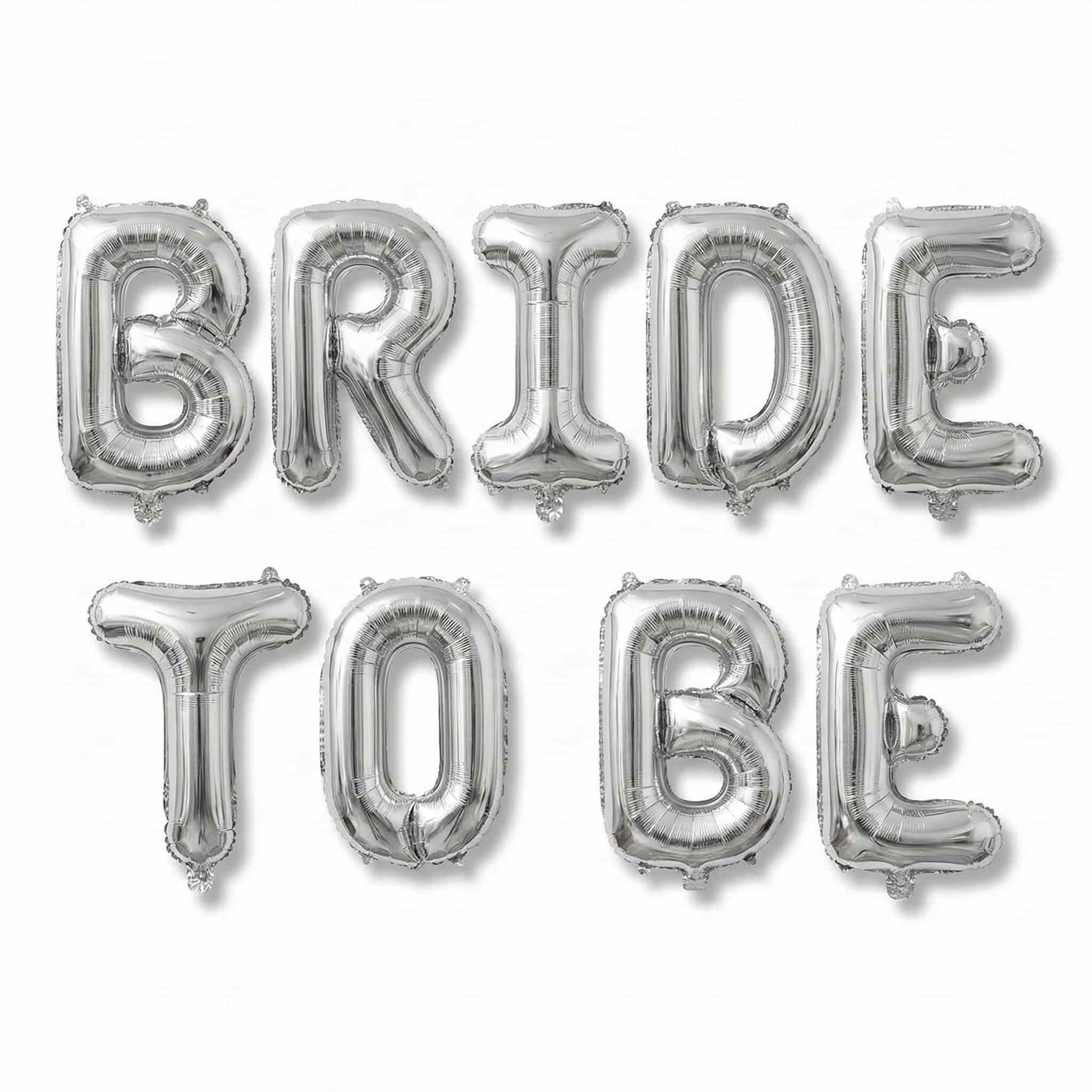 Bride To Be Foil Balloons Set for Bridal Shower Parties, Wedding Celebration Decoration