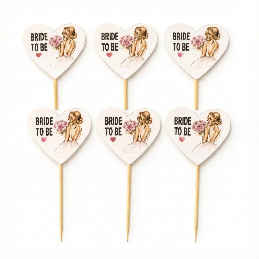Bride To Be Cake & Cupcake Topper (Pack of 10)