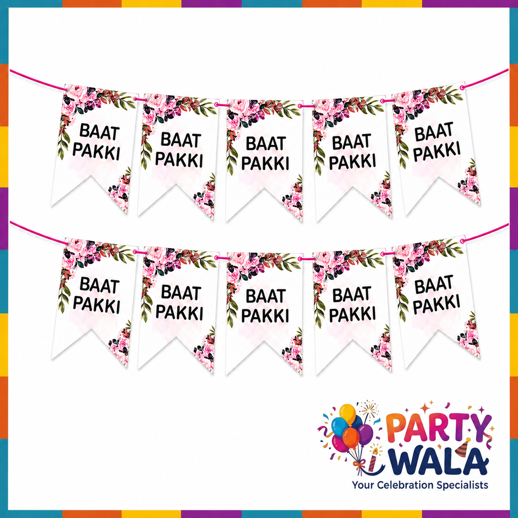Baat Pakki Banner - Engagement Decoration
