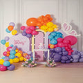 Colorful Garden Party Birthday theme Decoration Set (80 Pcs) - Party Wala