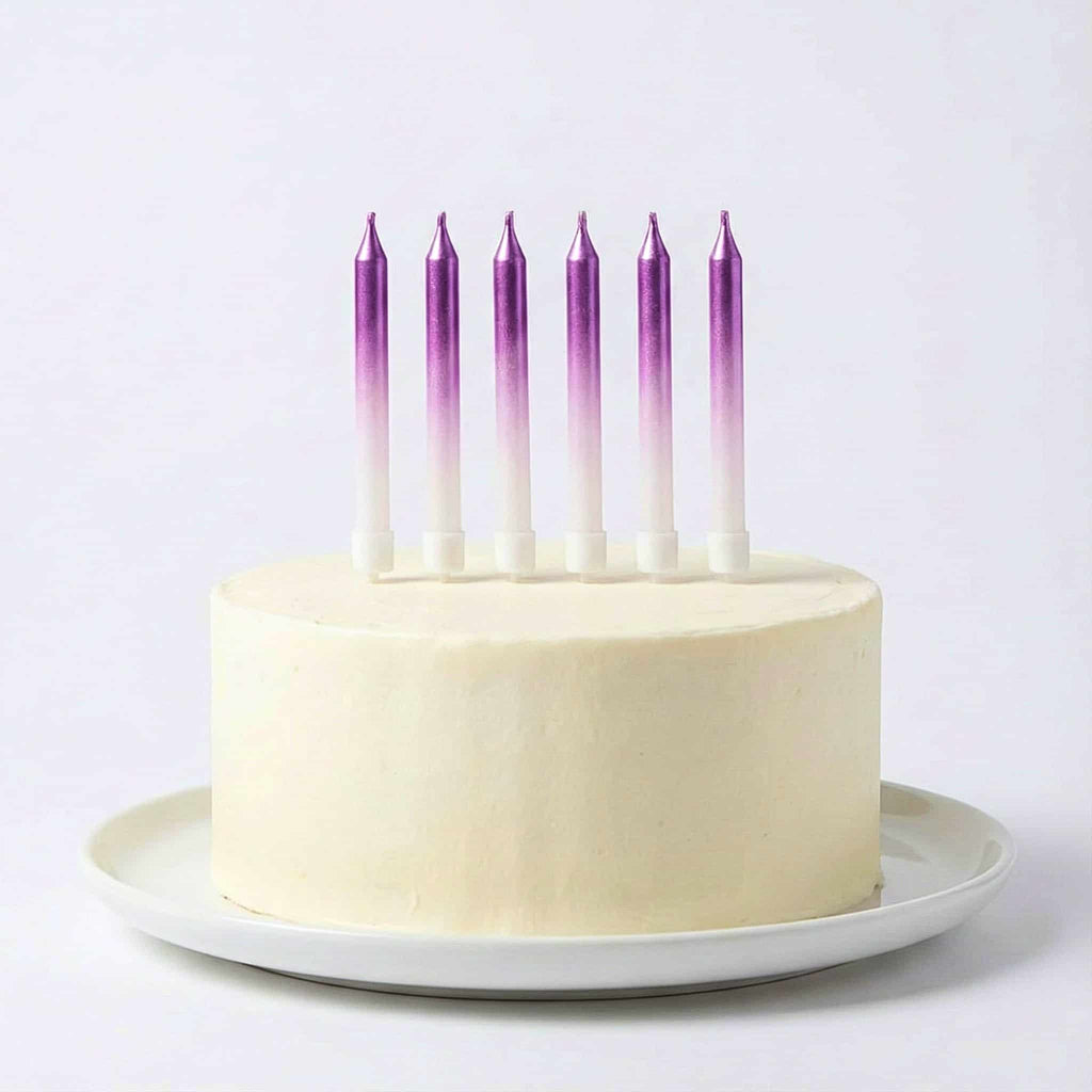 Colorful Birthday Candles (Pack of 6) - Available in 5 Colors