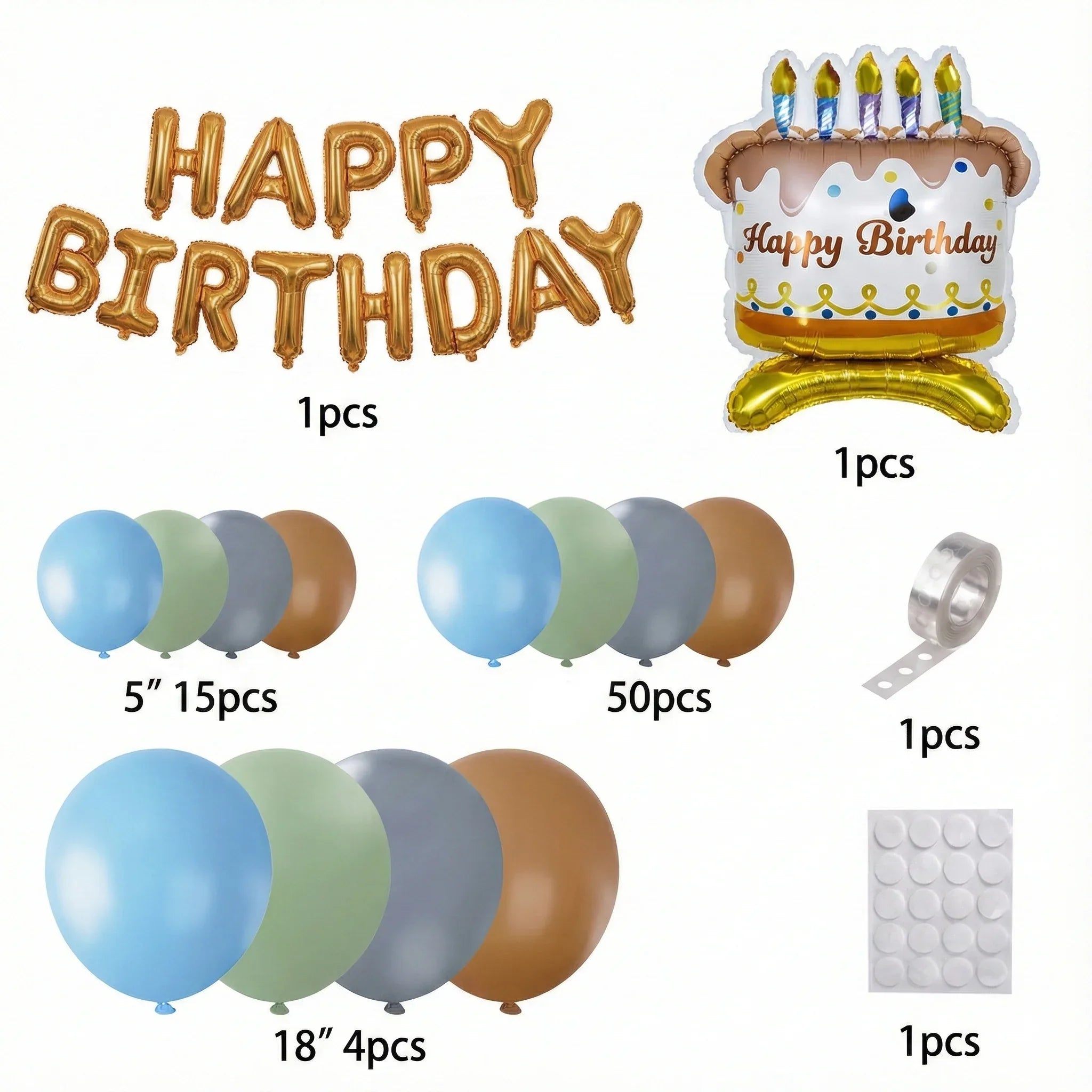 Complete Modern Boy Birthday Party Bundle (73 Pcs) - Party Wala