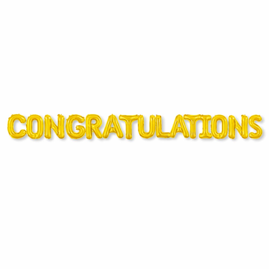 Congratulations Letter Foil Balloon Banner For Graduation Party Decoration and Celebration