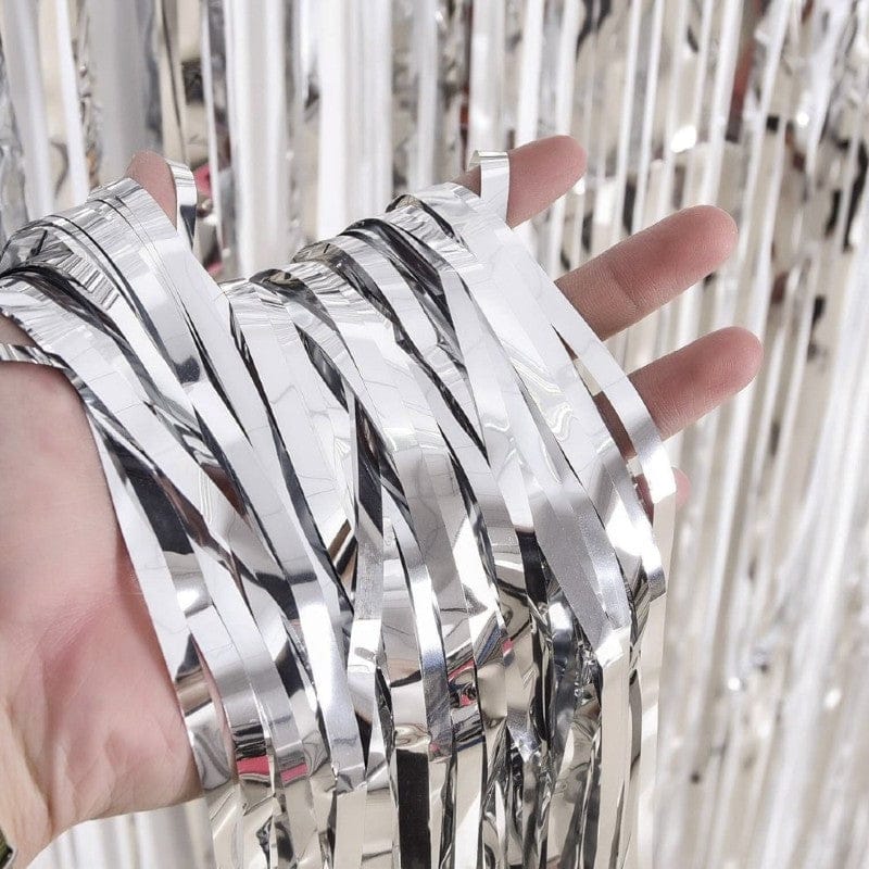 Fringes / Foil Curtains Best for Back Drop Wall Decoration for Birthday and Parties Celebration