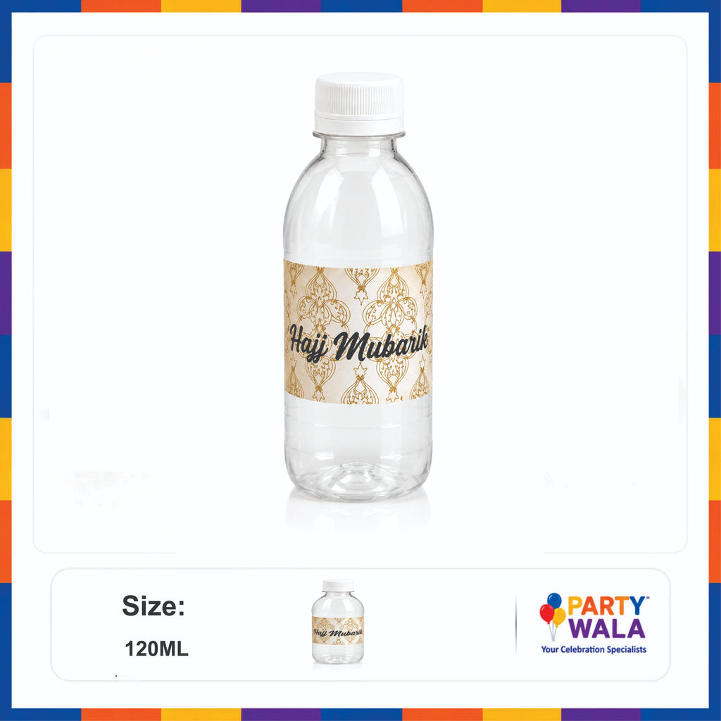 Premium Zam Zam Water Bottle – Hajj Mubarak Design