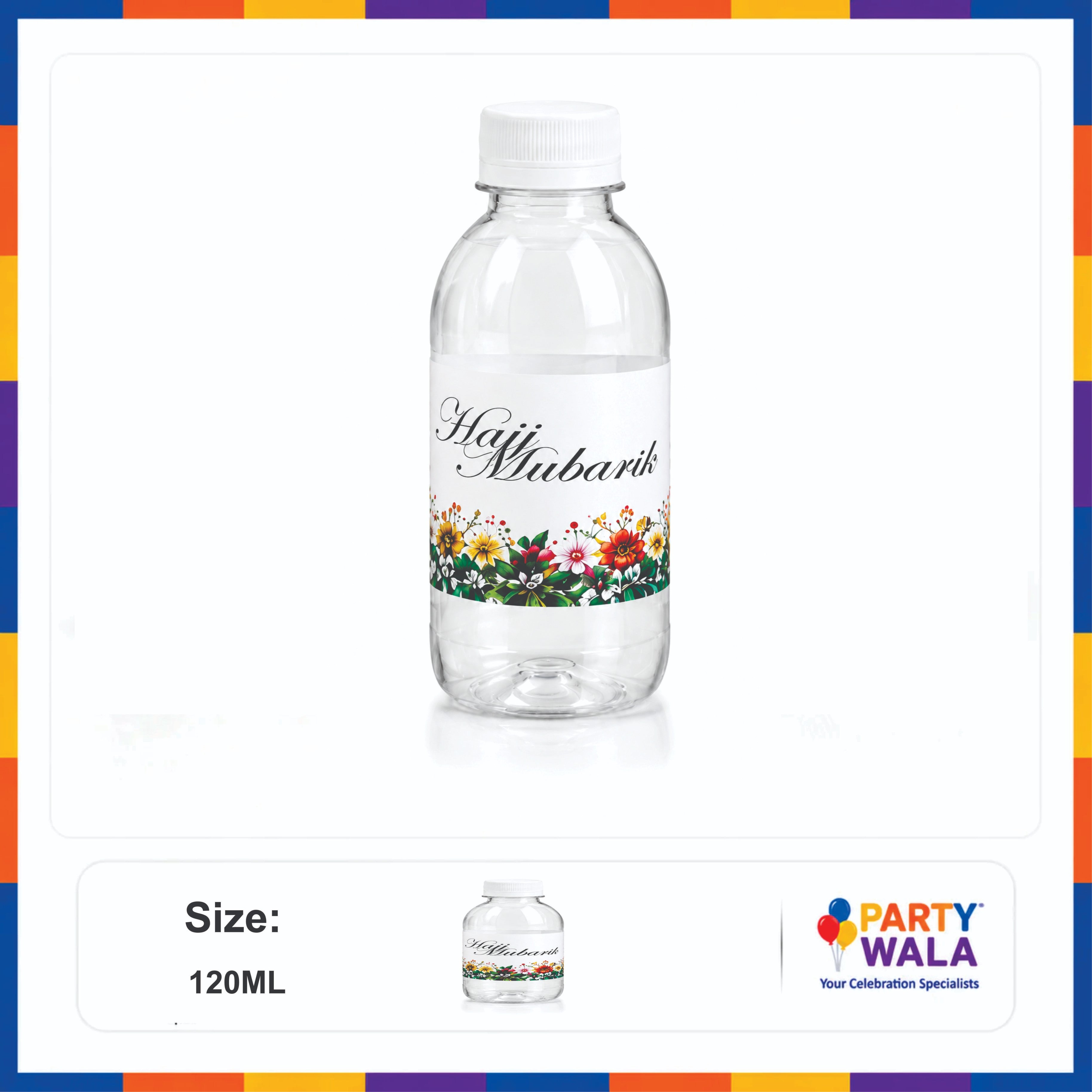 Premium Zam Zam Water Bottle – Hajj Mubarak Design