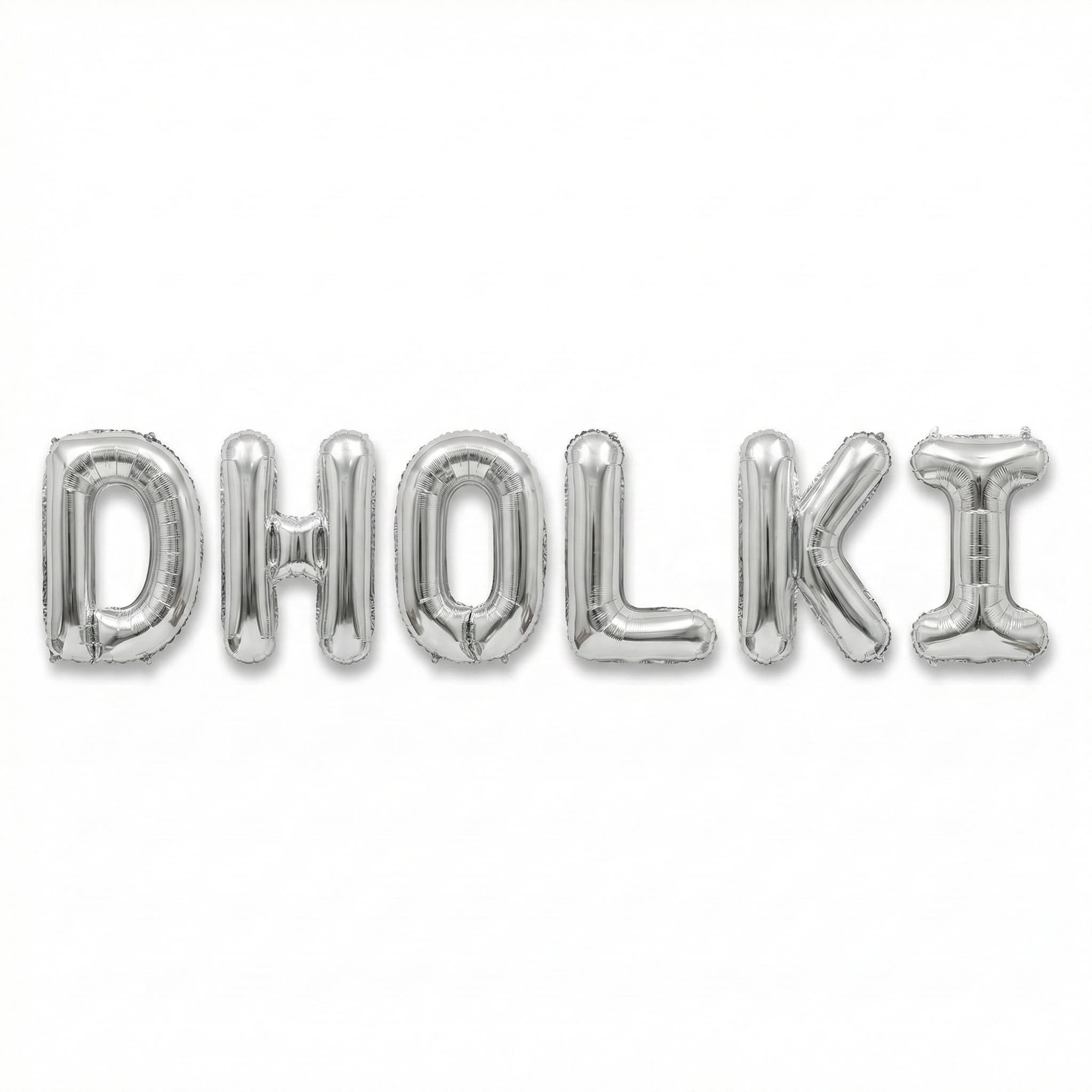 Dholki Foil Letter Balloons For Dholki, Mehndi celebrations