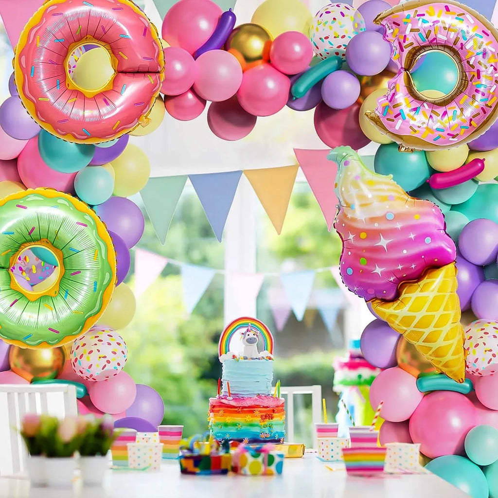 Donut Theme Birthday Balloon Kit for Girls/Baby shower (100 Pcs) Item#DM-23100