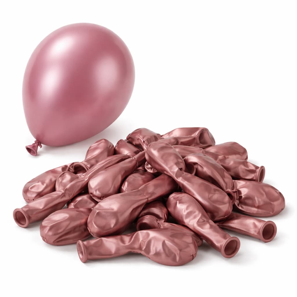 50 Pcs/Set  Metallic Balloons Pack For Birthday Party Decorations