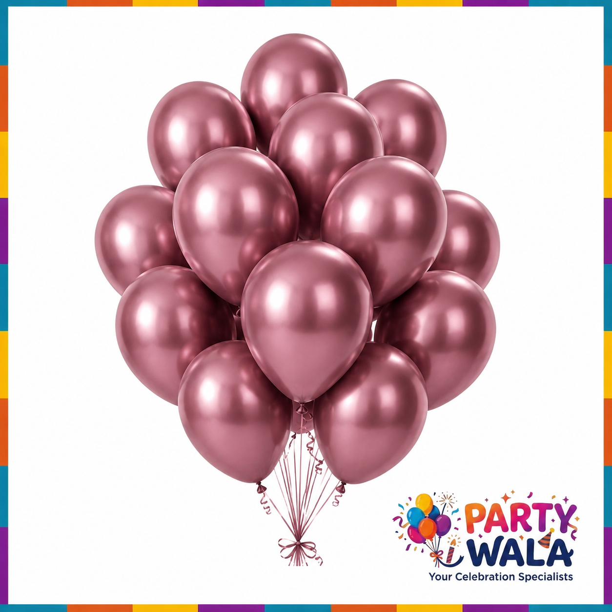 Metallic Balloons for Party Decoration (Pack of 10)  | Party Wala