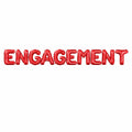 Engagement Letter Foil Balloons For Engagement Party Or Bridal Shower Decoration