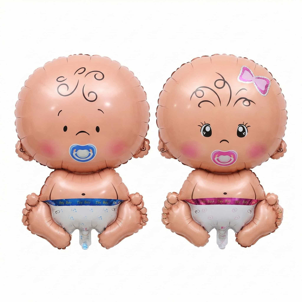 Baby Boy / Girl Shaped Foil Balloon For Baby Shower, Welcome Baby and Gender Reveal Party Decoration