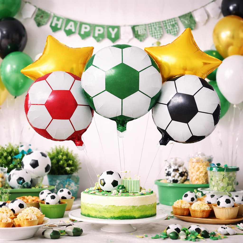 Football Themed Birthday Party Exclusive Foil Balloons  (5 pcs)