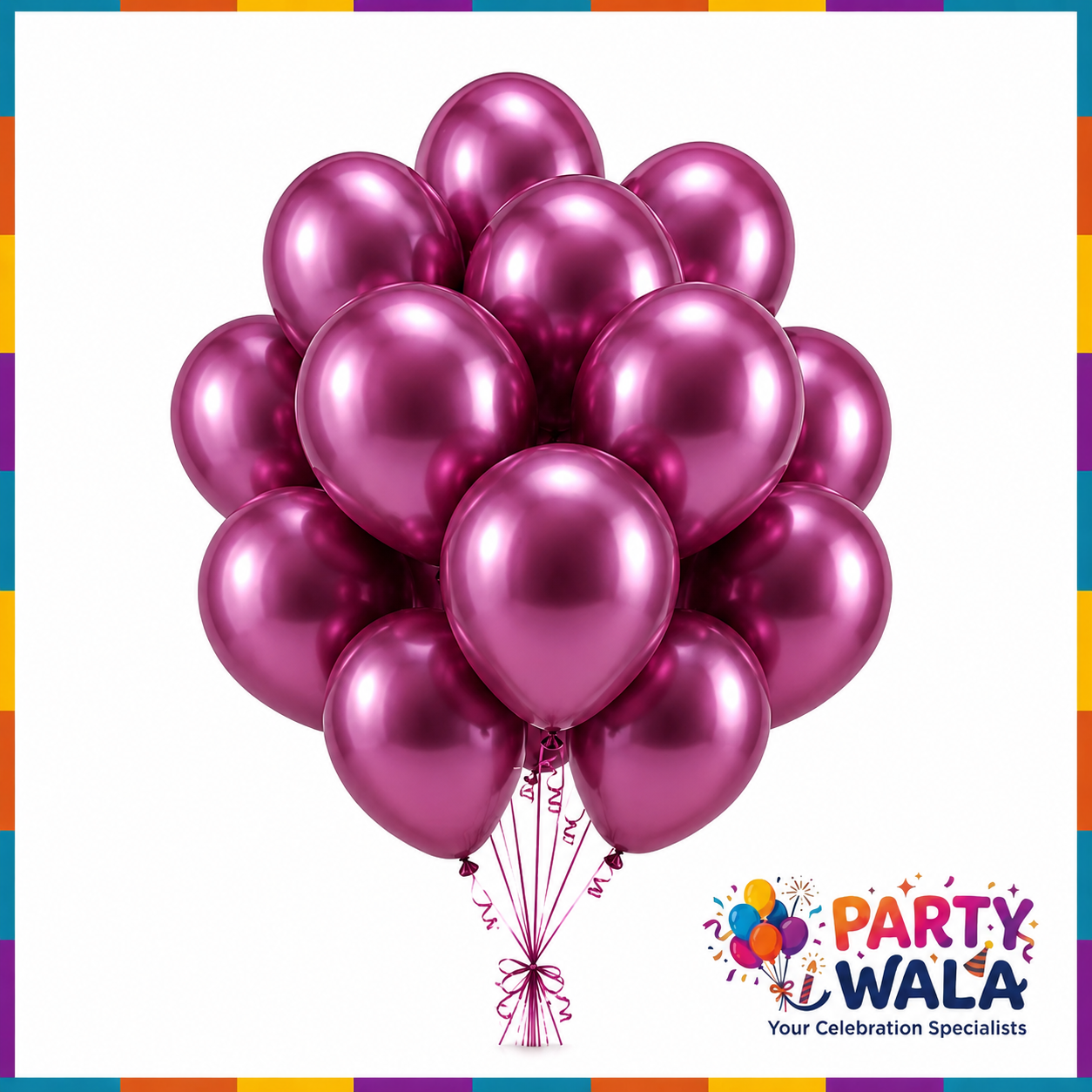 Metallic Balloons for Party Decoration (Pack of 10)  | Party Wala