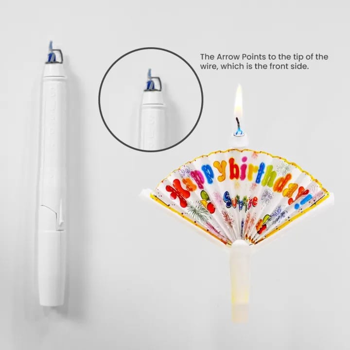 Funny Happy Birthday Banner Candle Cake Decoration