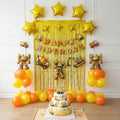 Gold Construction Birthday Theme Decor Bundle (33 Pcs) Item#23483