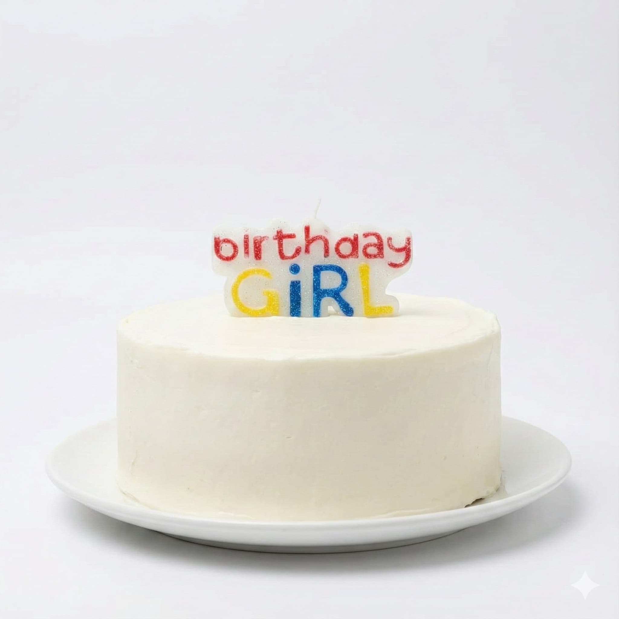 Glitter "Birthday GIRL" Statement Cake Topper Candle