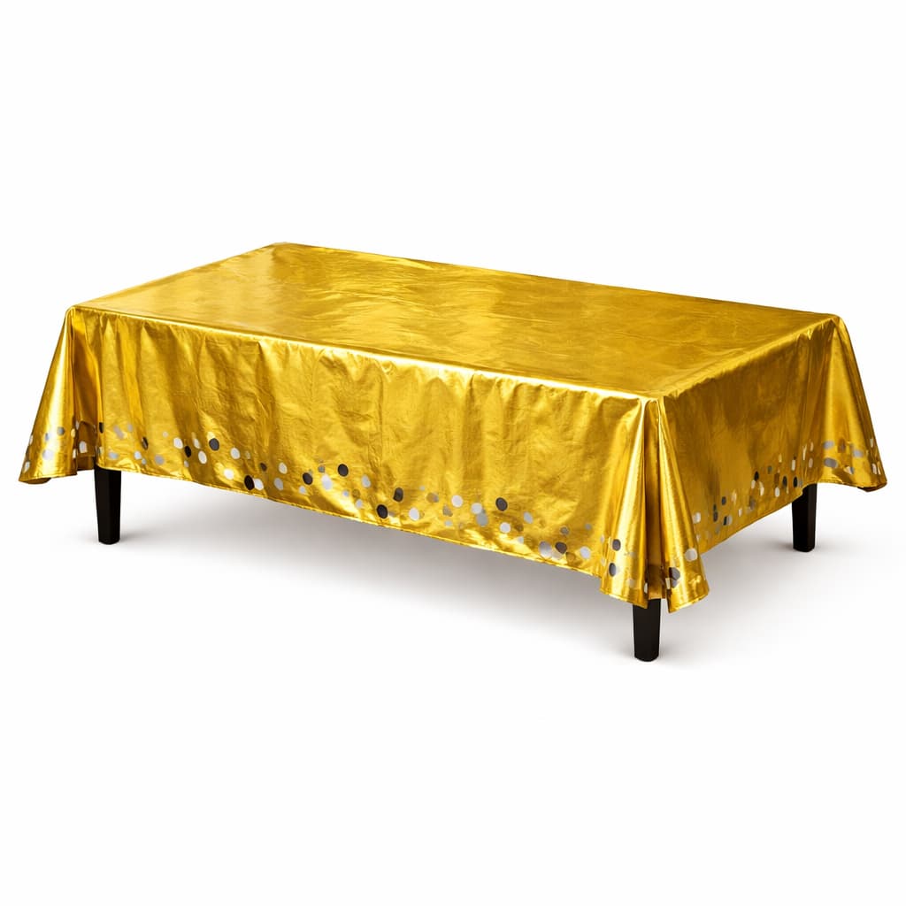 Aluminium Foil Table Cloth (137 x 183 cm) For Party Decoration and Celebration