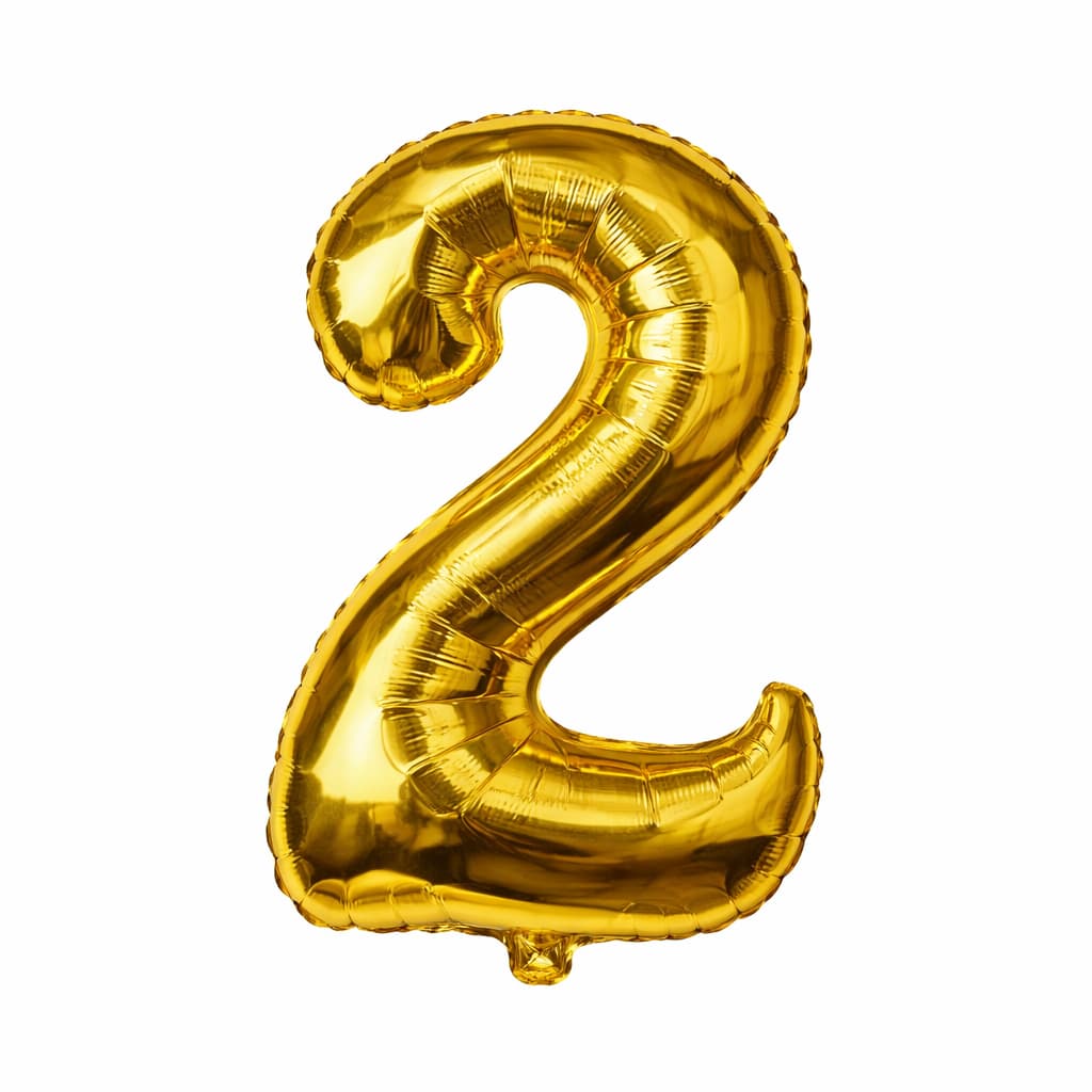 Golden Number Foil Balloon - Size (16 inches) for Birthday / Anniversary Party Decoration and Celebration