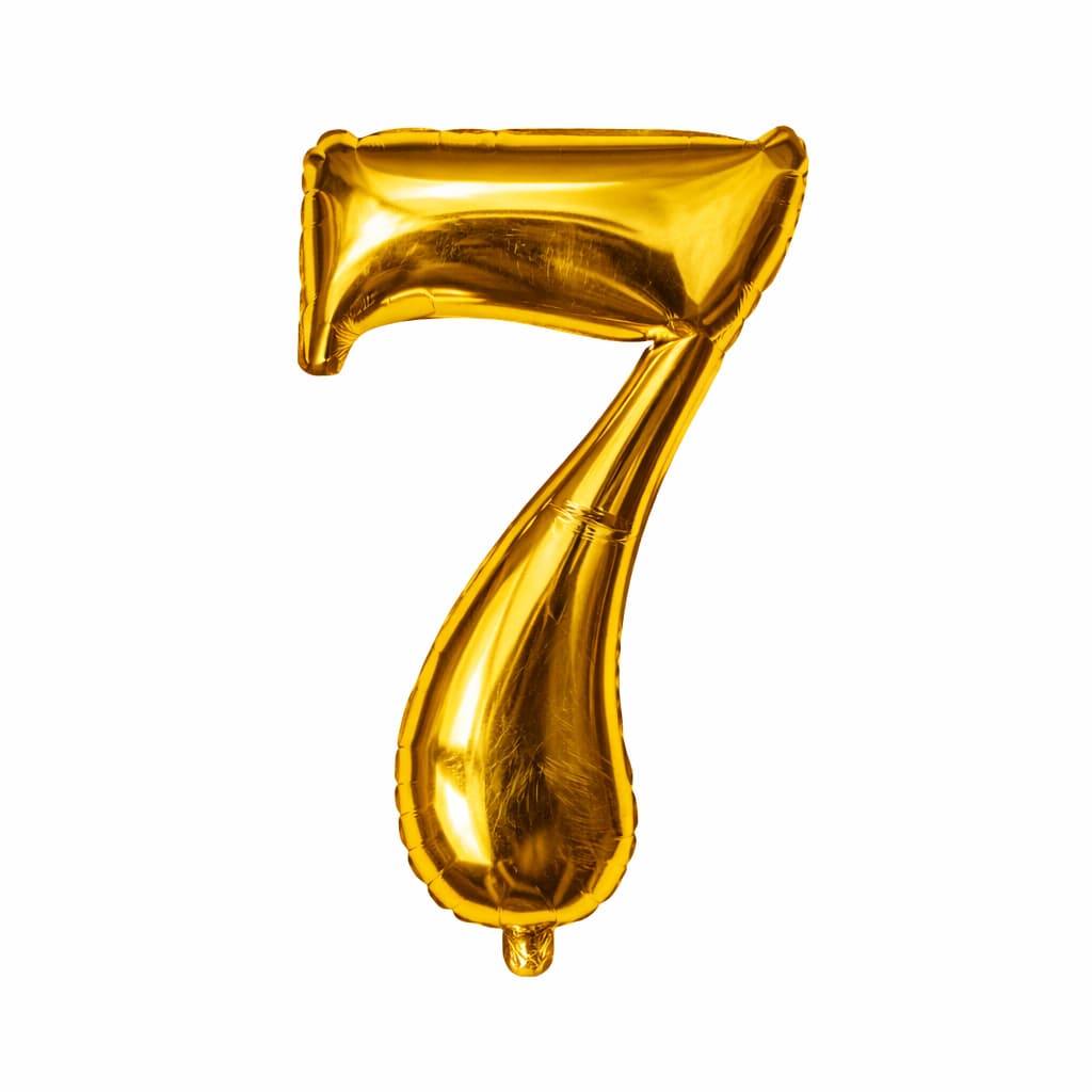 Golden Number Foil Balloon - Size (16 inches) for Birthday / Anniversary Party Decoration and Celebration