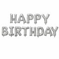 Happy Birthday Letter Foil Balloons in 14 Different Colors (13 Pcs)