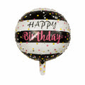 Happy birthday Printed Round foil Balloons