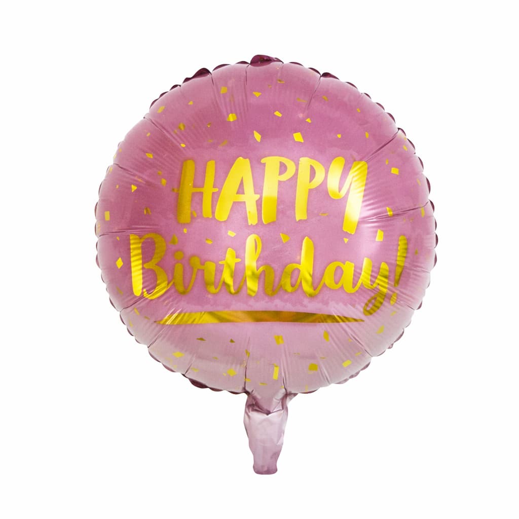 Happy birthday Printed Round foil Balloons