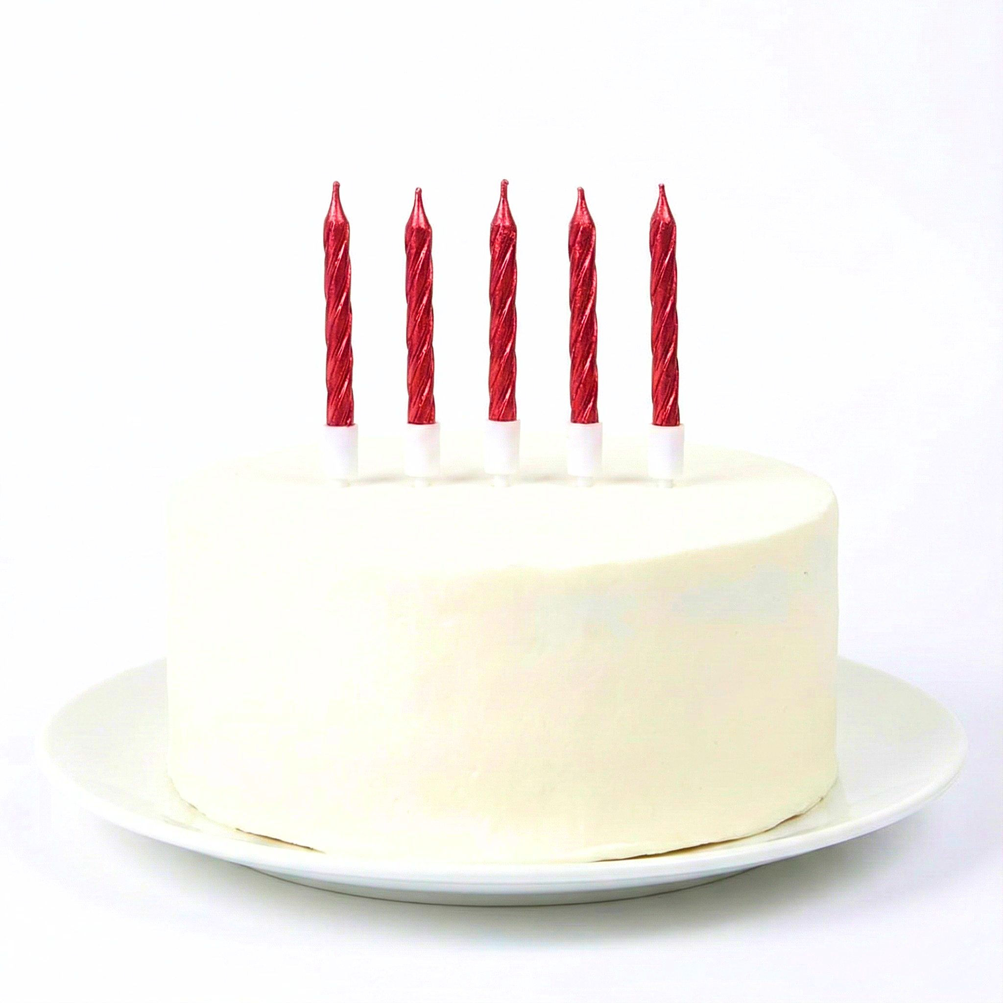 Happy Infinity Metallic Glitter Spiral Candles (Pack of 6)